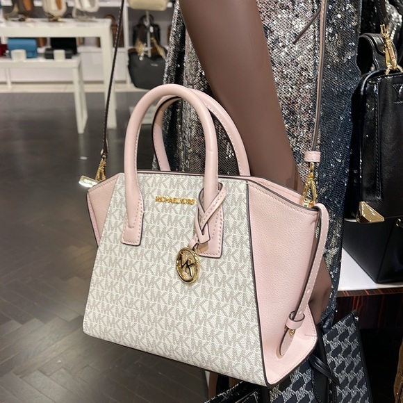 MICHAEL KORS
Avril Small Logo Top-Zip Satchel
Powder Blush Multi 
NWT - Picture 6 of 16